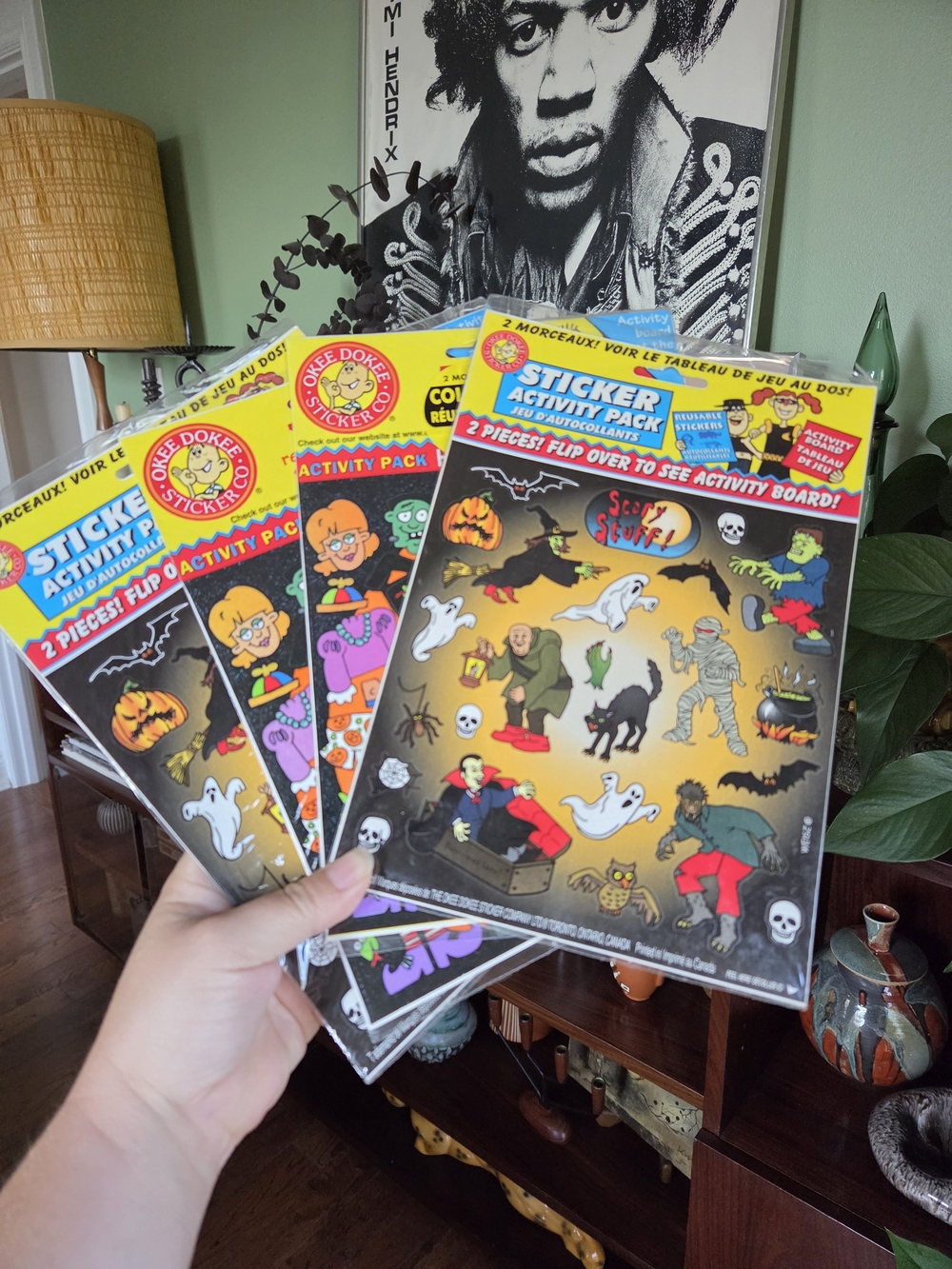 Vintage Halloween Sticker Activity Pack By Okee Dokee - Lot of 4